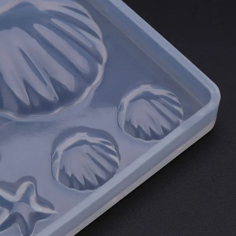 Силиконовая форма Морская ракушка Морская звезда DIY эпоксидная смола, Форма Подвеска для ювелирных изделий Украшение торта зеркало, кристалл ручной работы ремесла подарок