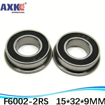 

250pcs/lot free shipping Wholesale Flange ball bearing F6002-2RS 15*32*9 mm