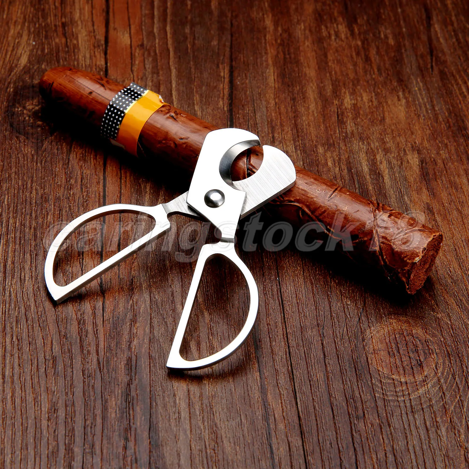 1Pc Portable Stainless Steel Pocket Cigar Cutter Double Blade Cigarette Cutting Smoking Accessories High Quality