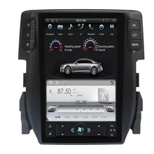 Tesla стиль Android 9,0 автомобильный gps-навигация, dvd-плеер головное устройство для Honda Civic ips экран 10,4 дюймов 1080P видео блок
