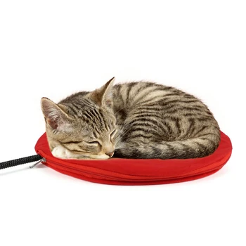 

Cats Electric Heating Pad Waterproof Adjustable Warming Mat Soft Pet Cushion Bed
