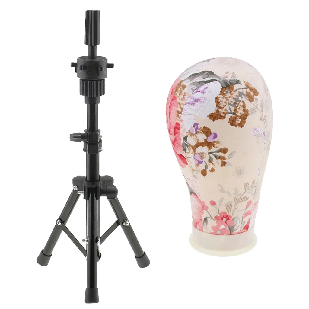 Mannequin Head for Wigs Making Display 22 inch, with Adjustable Tripod Stand Holder