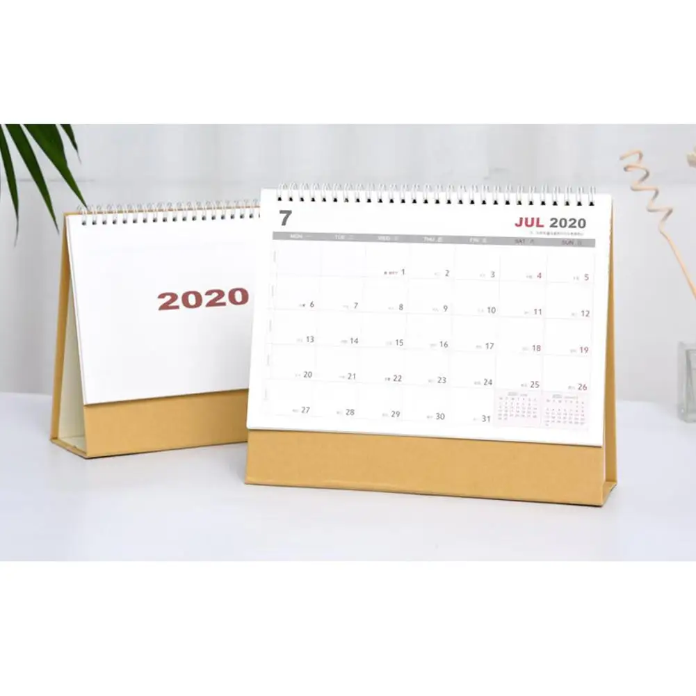 Простая настольная бумага календарь ежедневный планировщик стол планировщик годовой Органайзер дня Сделай Сам блокнот