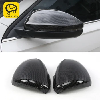 

CARMANGO for VW Volkswagen Lavida 2018 2019 Car Rearview Mirror Protector Strip Chrome Cover Frame Sticker Exterior Accessorie