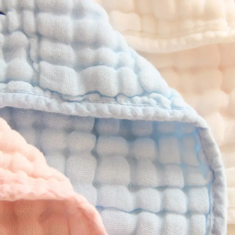  5 Pcs/pack Baby Embroidered Saliva Towel Square Solid Color Soft Scarf Newborn Wash Bath Feeding To