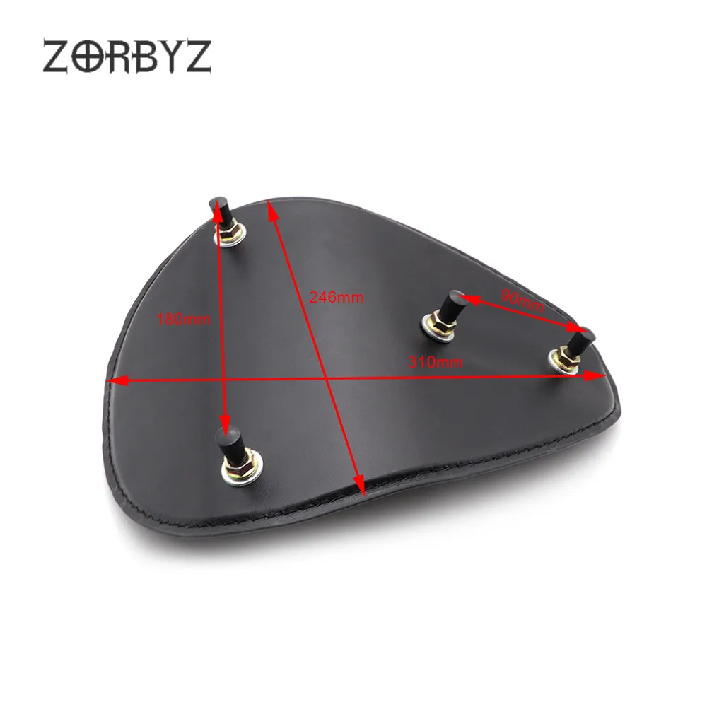 ZORBYZ мотоциклетные Ретро черный из крокодиловой кожи Стиль Solo приводное сиденье весна и кронштейн для Harley Chopper Bobber Пользовательские SX650