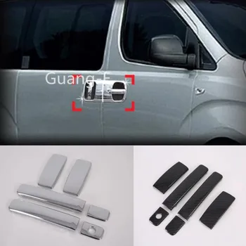 

Car Stick Frame Lamp Trim ABS Chrome Door Handle Handrail Armrest Panel Hoods 6pcs For Hyundai Starex H-1 2018 2019 2020
