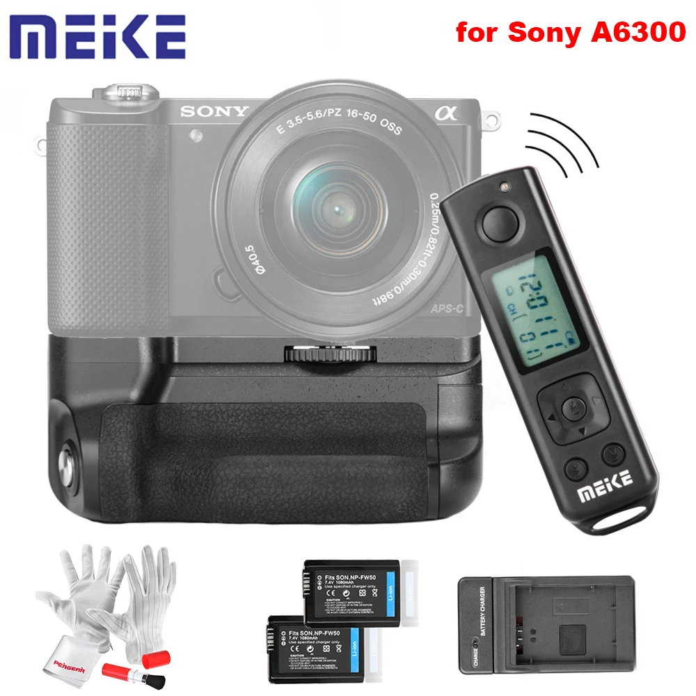 Buy Meike MK-A6300 Pro Battery Grip Holder with Batteries Built-in 2.4G  Wireless Remote Control for Sony A6300 A6400 A6000 Cameras Online at Lowest  Price in Ubuy Lebanon. 32698856190