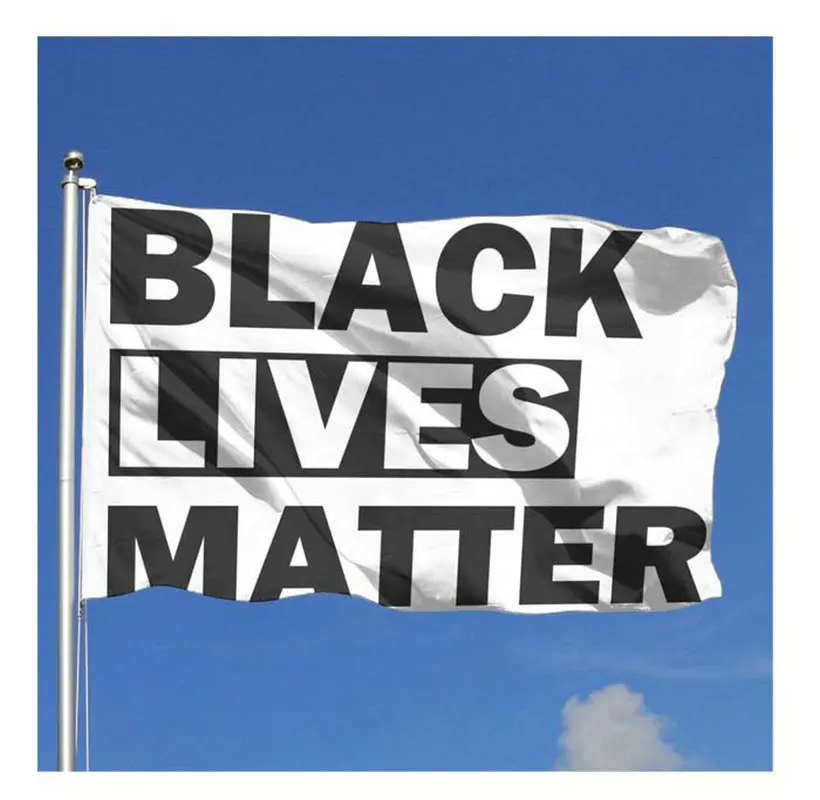 US Black Lives Matter Flag  90X150cm BLM Peace Protest Justice for George Floyed Flags Black Activist Banner For Parades