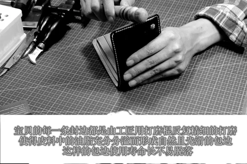 Jiangxin настраиваемый стремя кожа 925 Серебряная Пряжка ручной работы Винтажный Мужской кошелек