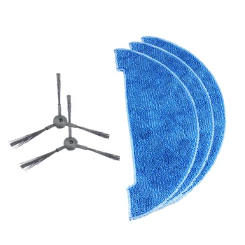 

XMX-1 Set Robot Vacuum Cleaner Parts Fabric Mop+Side Brushes for Chuwi Ilife A4 Robotic Cleaner Side Brush