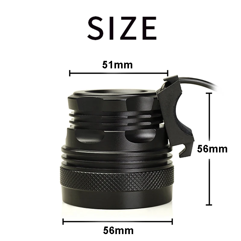 WasaFire XML-T6 Bike Light 40000 Lumen 16 LEDs Bicycle Light Cycling Front Headlight Head Lamp for Riding with 9600mAh Battery
