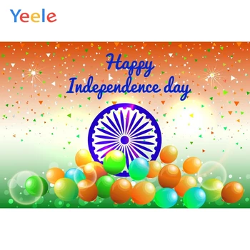 

Yeele Independence Day India Photocall Rave Balloon Photography Backdrops Personalized Photographic Backgrounds For Photo Studio