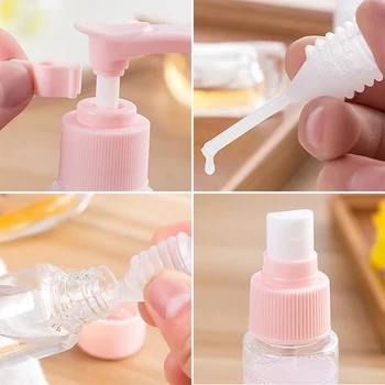 

6pcs 40ml Spray Bottles Portable Clear Plastic Spray Bottles Store Lotion Shampoo Shower Gel Water 17.5*14cm Auto Parts
