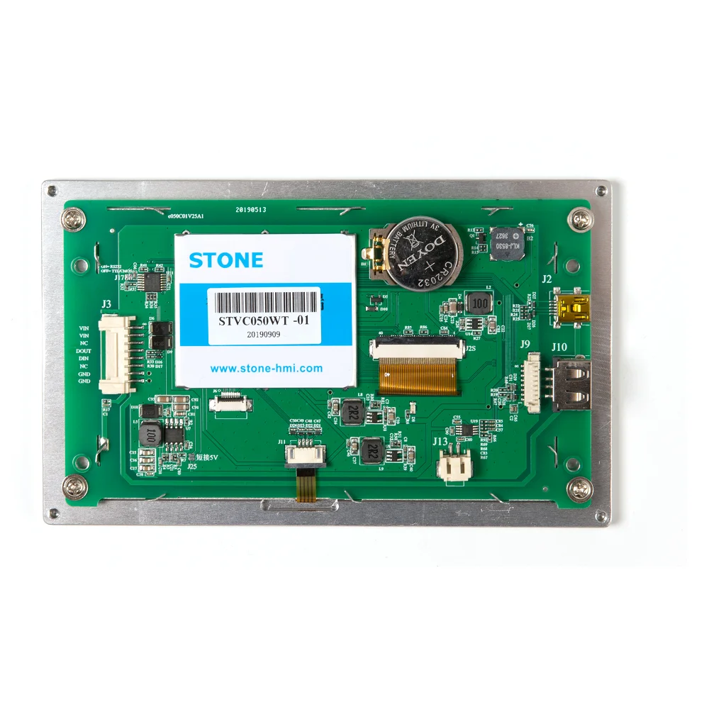 5 дюймов HMI Smart TFT ЖК-дисплей модуль с контроллером+ Поддержка программы любой микроконтроллер/MCU с металлической рамкой