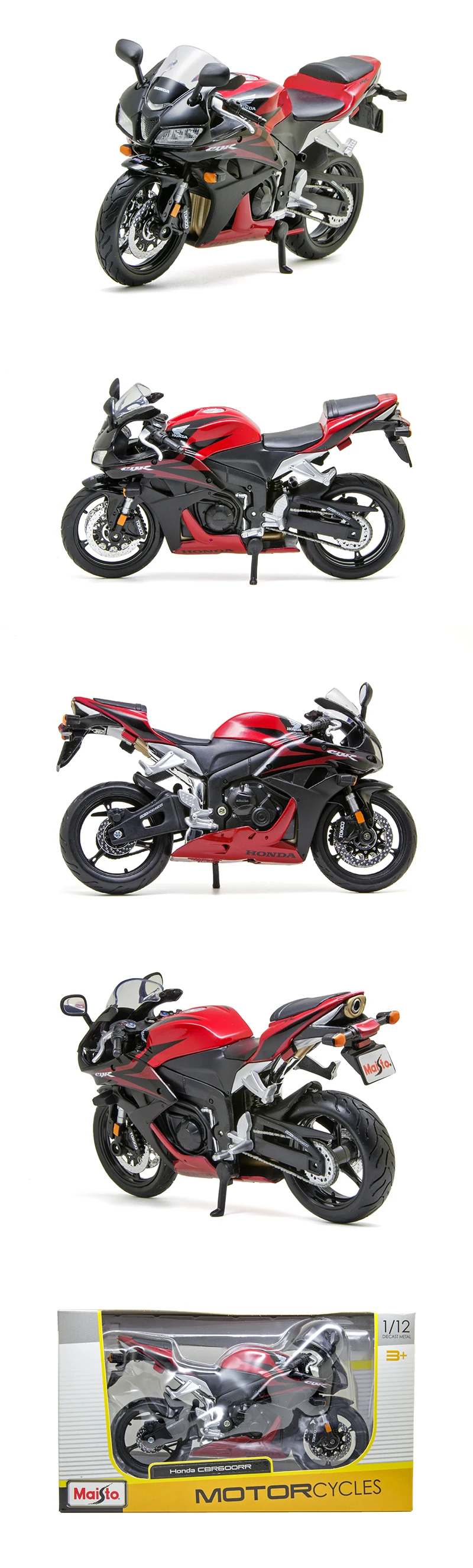 MAISTO модели мотоциклов CBR 600RR красный 1:12 Масштаб мотоцикл литой металлический велосипед миниатюрная гоночная игрушка для коллекции подарков