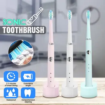 

Powerful Ultrasonic Electric Toothbrush Induction Charging Rechargeable Tooth Brushes Washable ElectricTeeth Brush