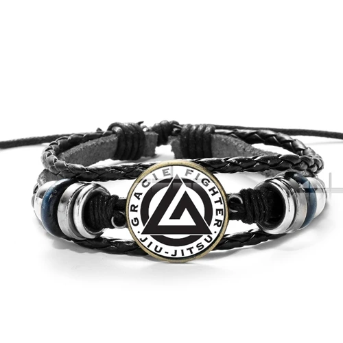 Style 9 SONGDA Viking Valknut кожаный браслет скандинавские руны винтажный славянский норвежский символ высокого качества стеклянный круглый драгоценный камень браслет - Окраска металла: Style 9