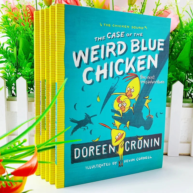 5 books/set The Chicken Squad Doreen Cronin English Picture storybook Detective Mystery Chapter book help child grow as a reader |
