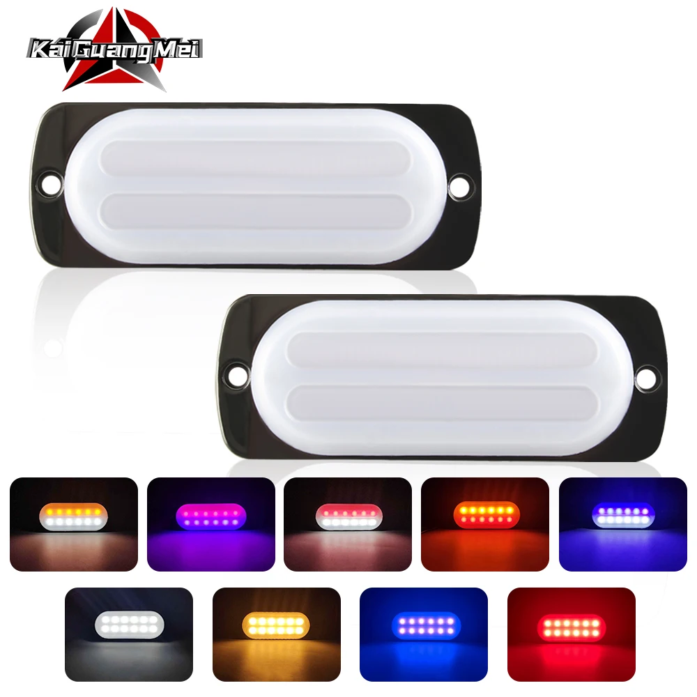 

Ultra-thin 12LED Warning Light Truck Lorry SUV Strobe signal light lamp Car Auto Guide LED Flash Emergency Flashing Light 12-24V