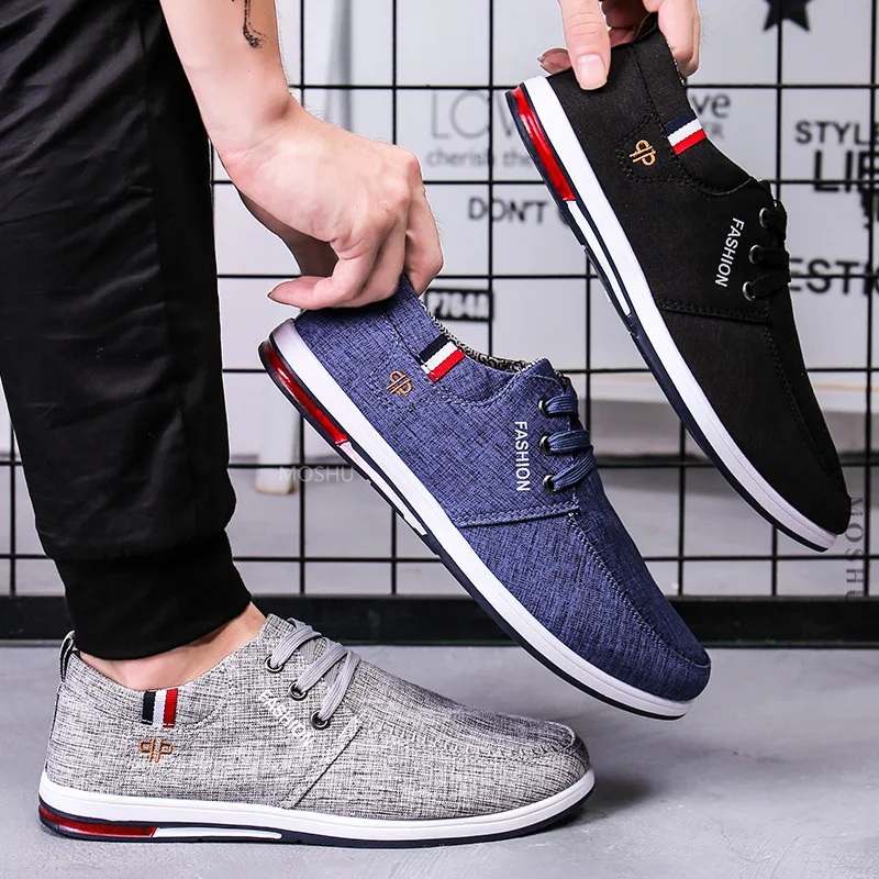 Zomer Canvas Schoenen Mannen Casual Rijden Flats Zwart Mocassin Homme Mannelijke Schoenen Volwassen De Hombre|Casual schoenen voor Mannen| - AliExpress