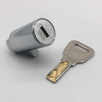 

100 pieces 42.5mm well sold flat key replaceable gaming vending machine plunger lock