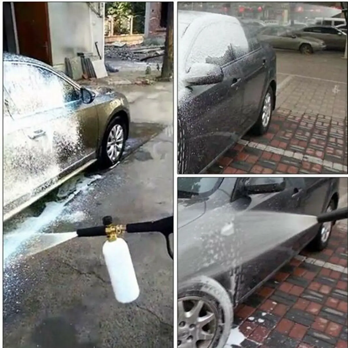 Регулируемый снег пена Лэнс шайба отделка уход за автомобилем моечный брандспойт мыло давление бутылка 1л