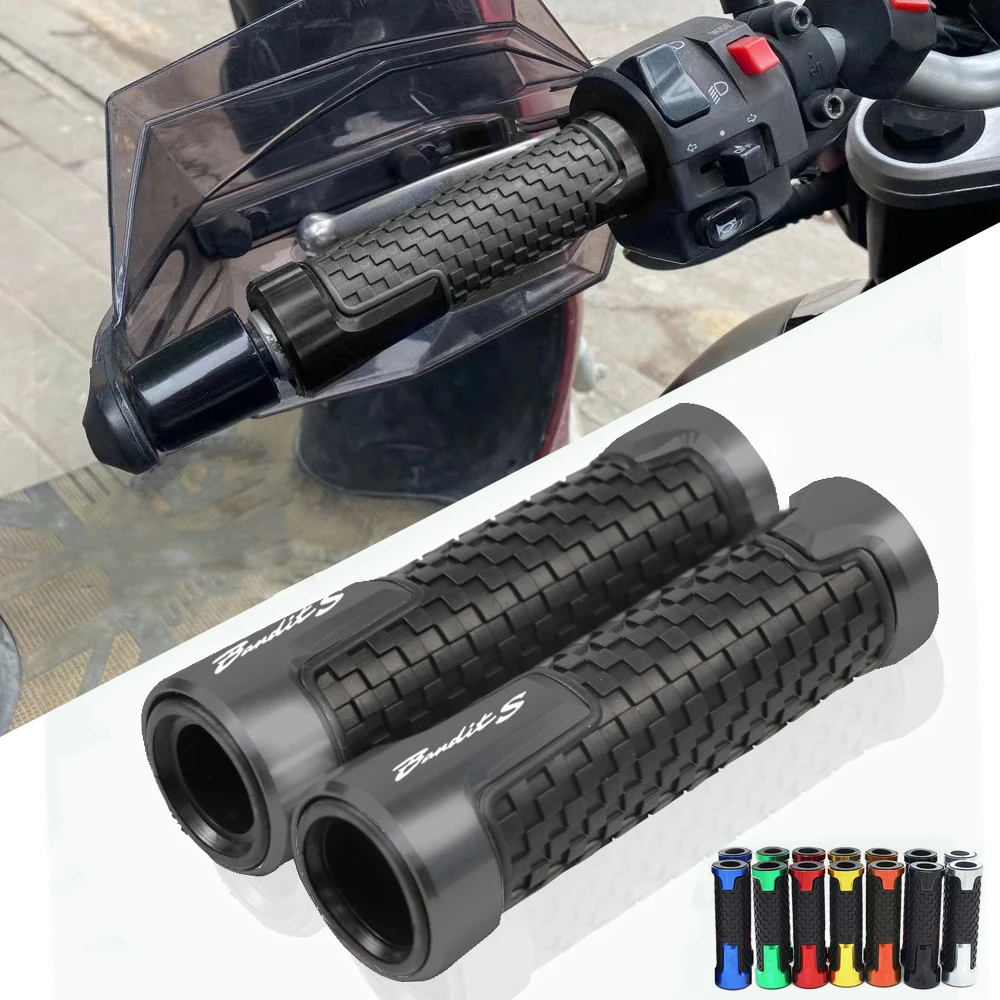 For Suzuki Bandit S GSF600S GSF 600 BANDIT GSF250 250 Motorcycle 7/8' Rubber Hand End Grip Bar Handlebar Grips Handle | Автомобили и