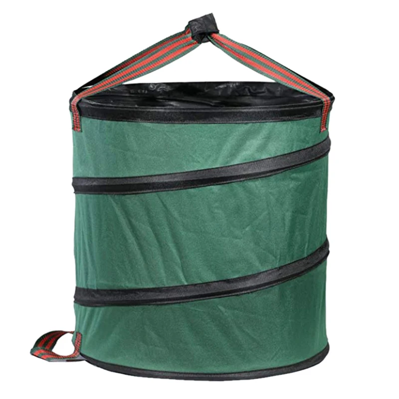 

Foldable Garbage Bin Garden Waste Bag Camping Trash Can Leaf Gardening Bag Laundry Storage Basket Big Box Bag for the Pool