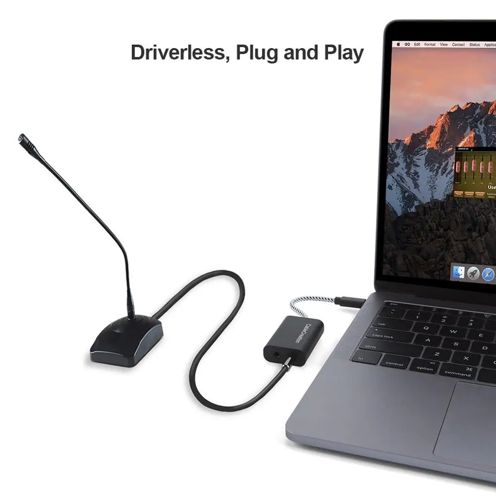 USB C аудио адаптер Тип внешняя стерео звуковая карта с разъемом для наушников и
