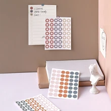 

Senior Grey Dot Korean Sticker Sealing Paste For Diary Scrapbooking Phone Case Laptop Luggage Skateboard Gift For Kids