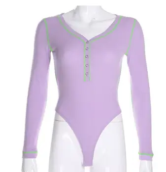 

New fashion skinny long-sleeved jumpsuit
