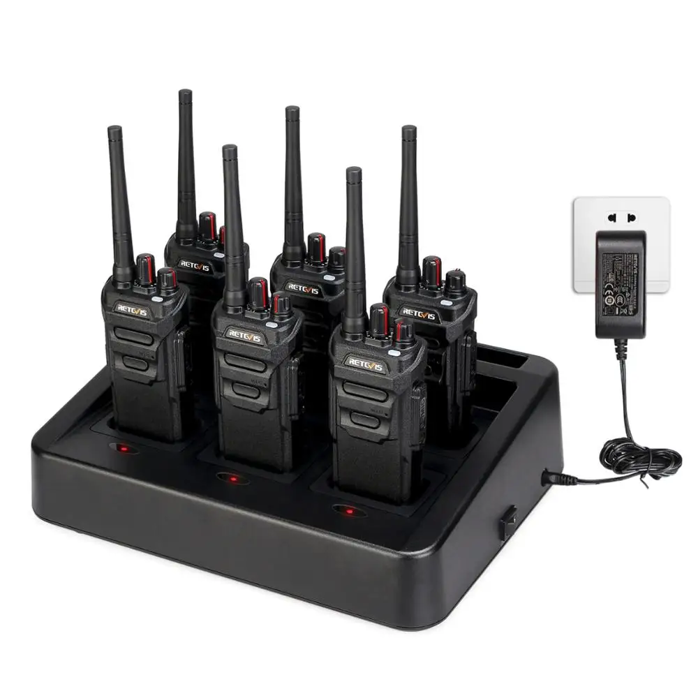 Retevis 6 шт. RT648 Водонепроницаемая рация PMR 446 FRS радио двухстороннее VOX Коммерческая для рыбалки ресторана|Рации|