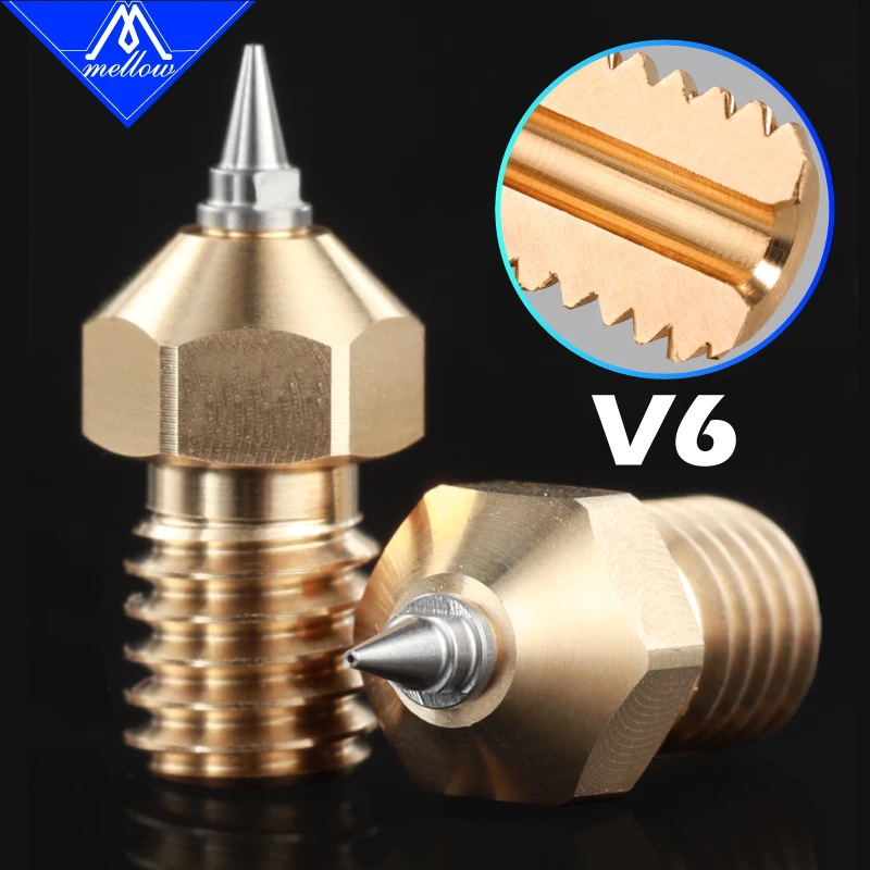 Mellow 1pcs Best Sharp Bsv6 Nozzles For 3d Printers Hotend Nozzle