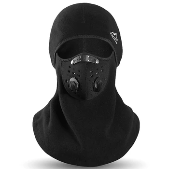 

Warm Fleece Bike Half Face Mask Cover Face Hood Smog Protection Cycling Ski Sports Outdoor Winter Neck Guard Scarf Warm Mask