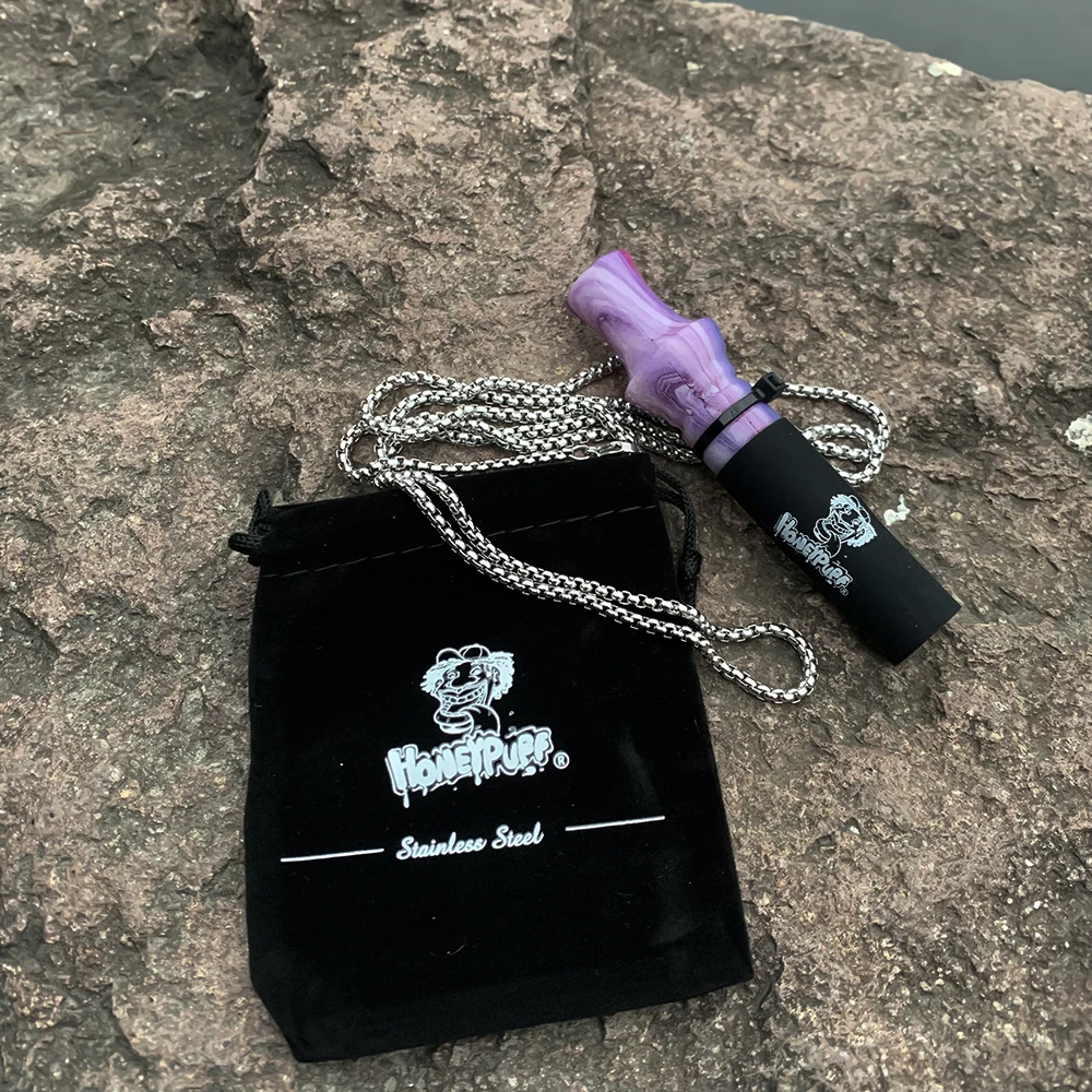 HONEYPUFF Resin& Silicone Accessories with Stainless Chain