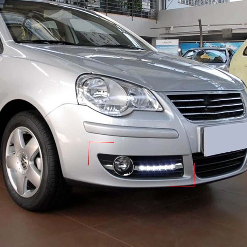 CSCSNL 1 комплект для VW Volkswagen Polo 9N3 2005 2006 2007 2008 2010 12 в светодиодный ные дневные ходовые