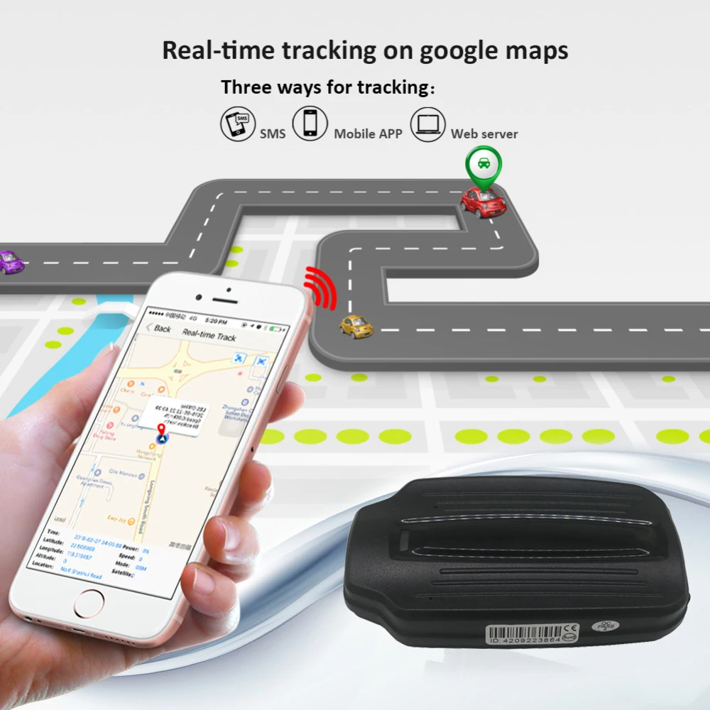 Автомобильный GPS трекер 3G 60 дней в режиме ожидания водонепроницаемый локатор