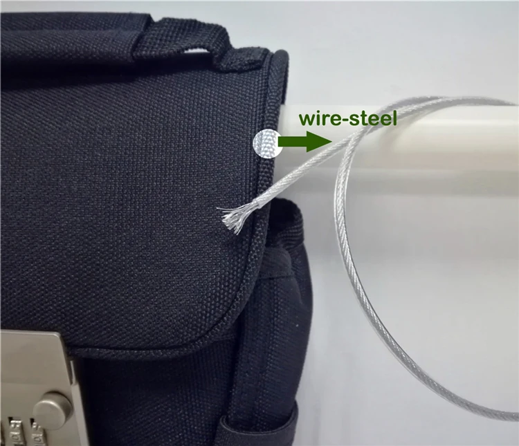 Password Lock Bag Wire Anti-Theft Safe Portable Password Package  Chair Bicycle Beach Swim Sports Key Bag With Password Lock (10)