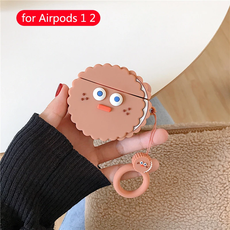 Милый беспроводной чехол для наушников с Bluetooth для apple airpods 2, силиконовая Мягкая коробка с рисунком молочного чая, аксессуары для airpods - Цвет: 23