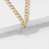 2022 Fashion Big Necklace for Women Twist Gold Silver Color Chunky Thick Lock Choker Chain Necklaces Party Jewelry ► Photo 3/6
