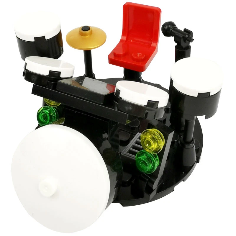 

Legoing Drum Kit City Series Toys Bricks MOC Blocks Particles Model DIY Parts Accessories Building Birthday Gifts Legoings Gifts