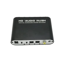 3,5 AUX коаксиальный цифро-аналоговый преобразователь 6 RCA HD аудио Раш 5,1 декодер