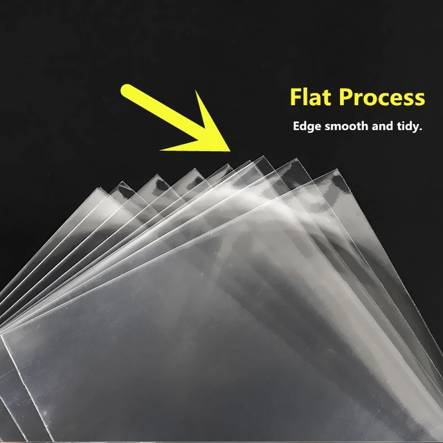 100pcs 16/17/18/20/22/23cm Plastic Transparent Bags Opp Bag Clothing Packing Storage Toy Gift Bag Multiple Size Self Adhesive 4
