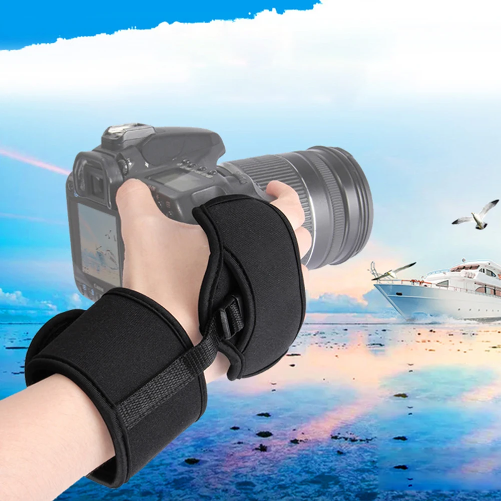 Неопрен анти-потеря камеры Мягкий Универсальный мягкий для DSLR на открытом воздухе ремешок стабилизирует видео унисекс