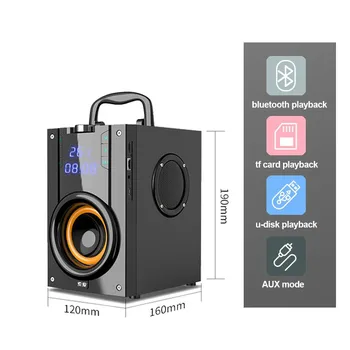 

Portable Bluetooth Speaker Larger power Column outdoor Loudspeakers Subwoofer computer speaker of Music center with remote