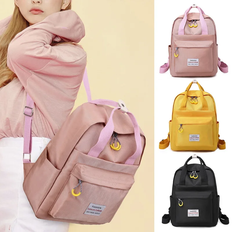 Puimentiua, женский рюкзак для школьников-подростков, Kawaii, сумка,, рюкзак, Холщовый Рюкзак, женский рюкзак, рюкзак с меховым помпоном