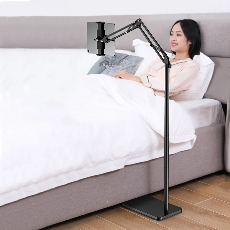 SMOYNG Scalable Flexible Arm Aluminum Tablet Phone Floor Stand Holder Support For iPhone IPad Pro12.9 Lounger Bed Mount - Цена: 2 737,16 - 2 890,58 руб.