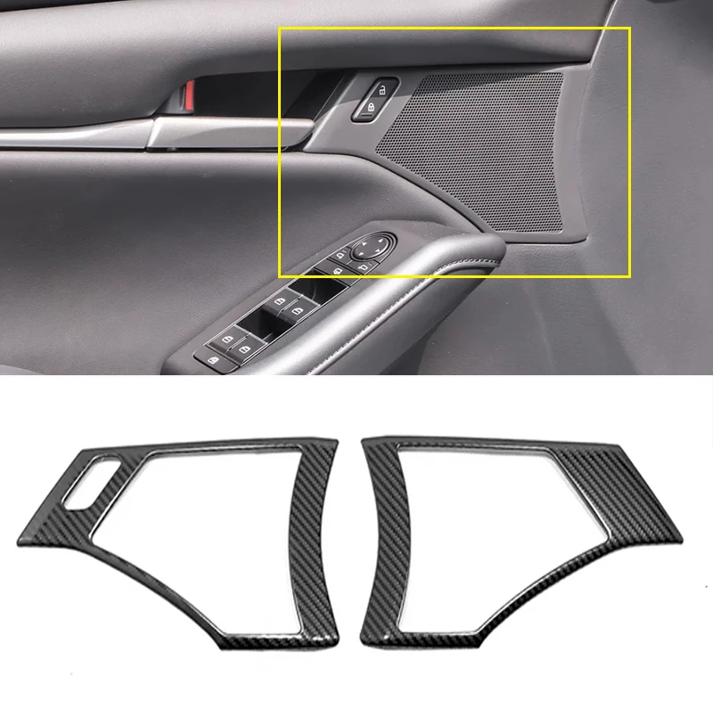 For Mazda 3 Axela 2019 2020 Front Speaker Audio Ring Horn Cover Door Stereo Sound Frame Trims Stainless Car-styling Accessories |