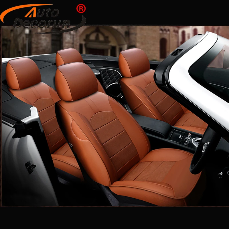 AutoDecorun сиденье из натуральной кожи подушка для Mercedes Benz CLS350 CLS 320 500 300 260 чехол
